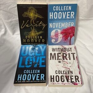 Colleen Hoover Book Bundle: Ugly Love, Verity, Without Merit, & November 9